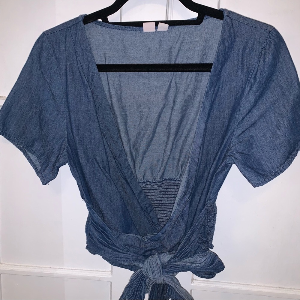 Melrose And Market Denim Crop Top